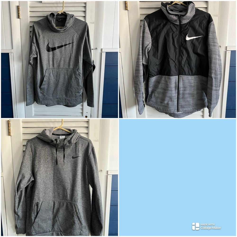 3 Nike sweatshirts / All Size Medium / outgrew them
